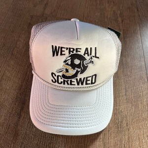 Men's Field Grade Gray Screwed Up Shadow Foam Trucker Hat One Size